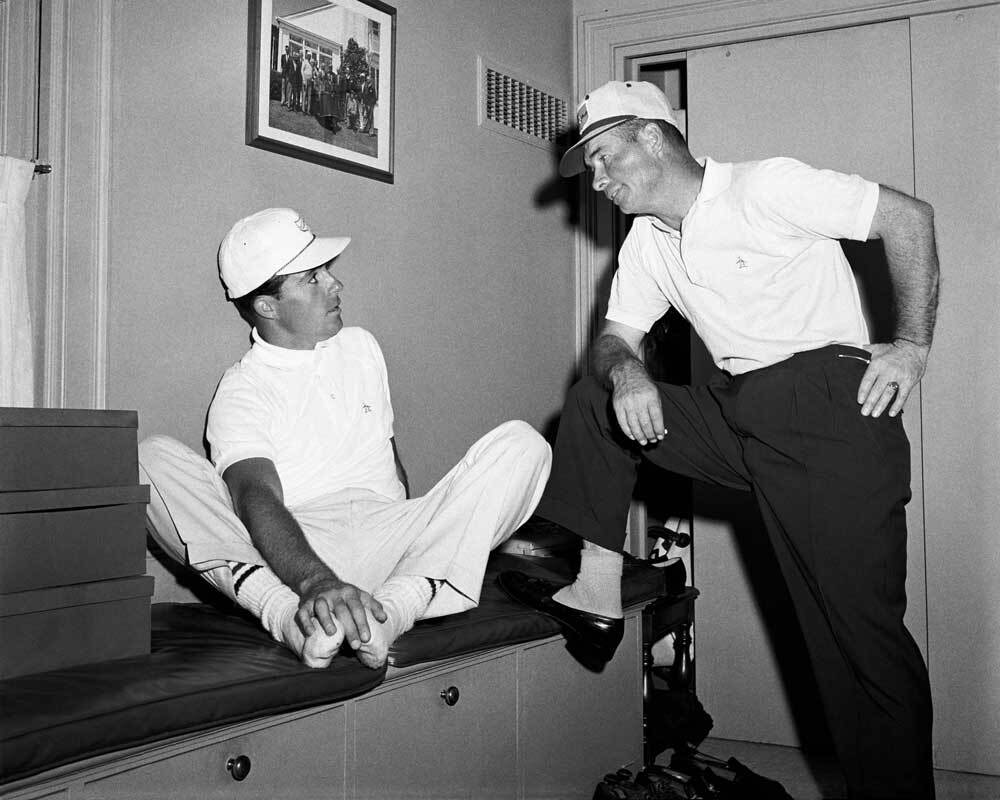 Gary Player và Sam Leonard - Masters 1960.